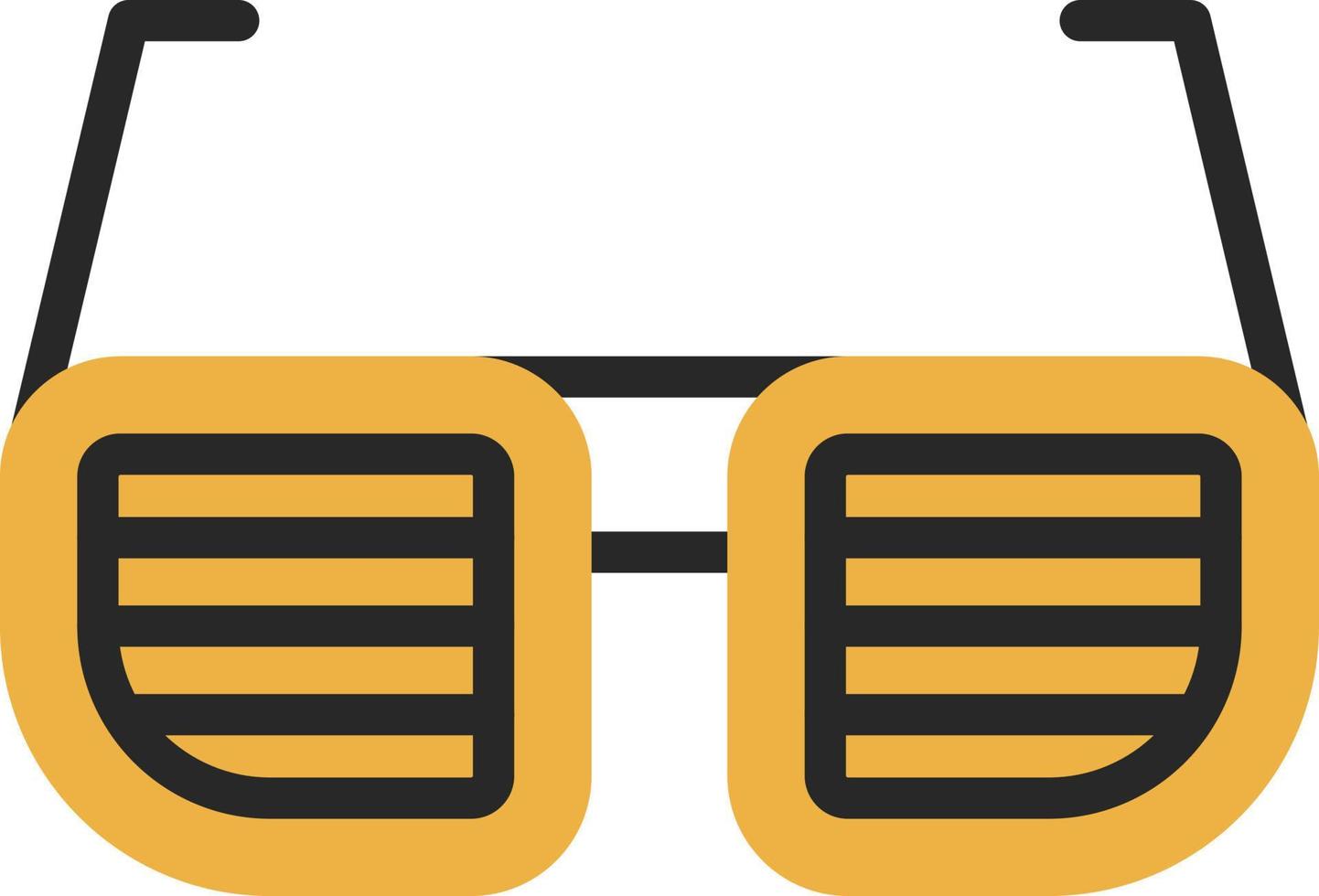 design de ícone de vetor de óculos divertido