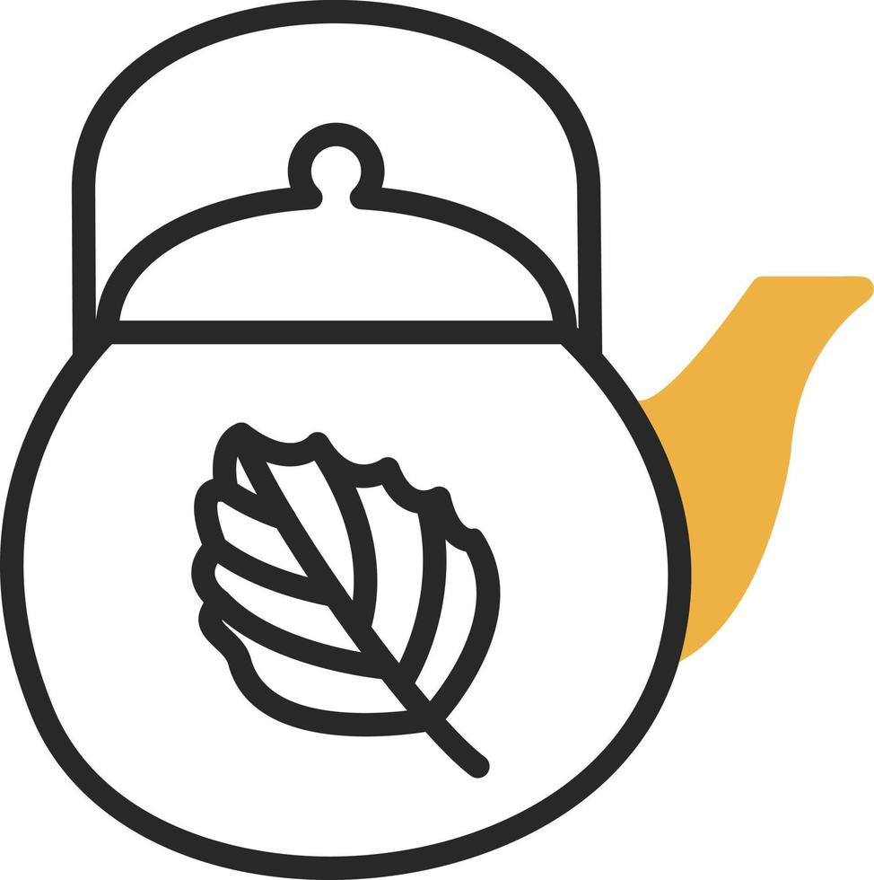 design de ícone de vetor de bule de chá