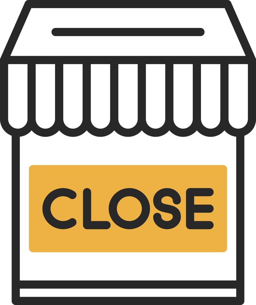 loja fechar design de ícone de vetor