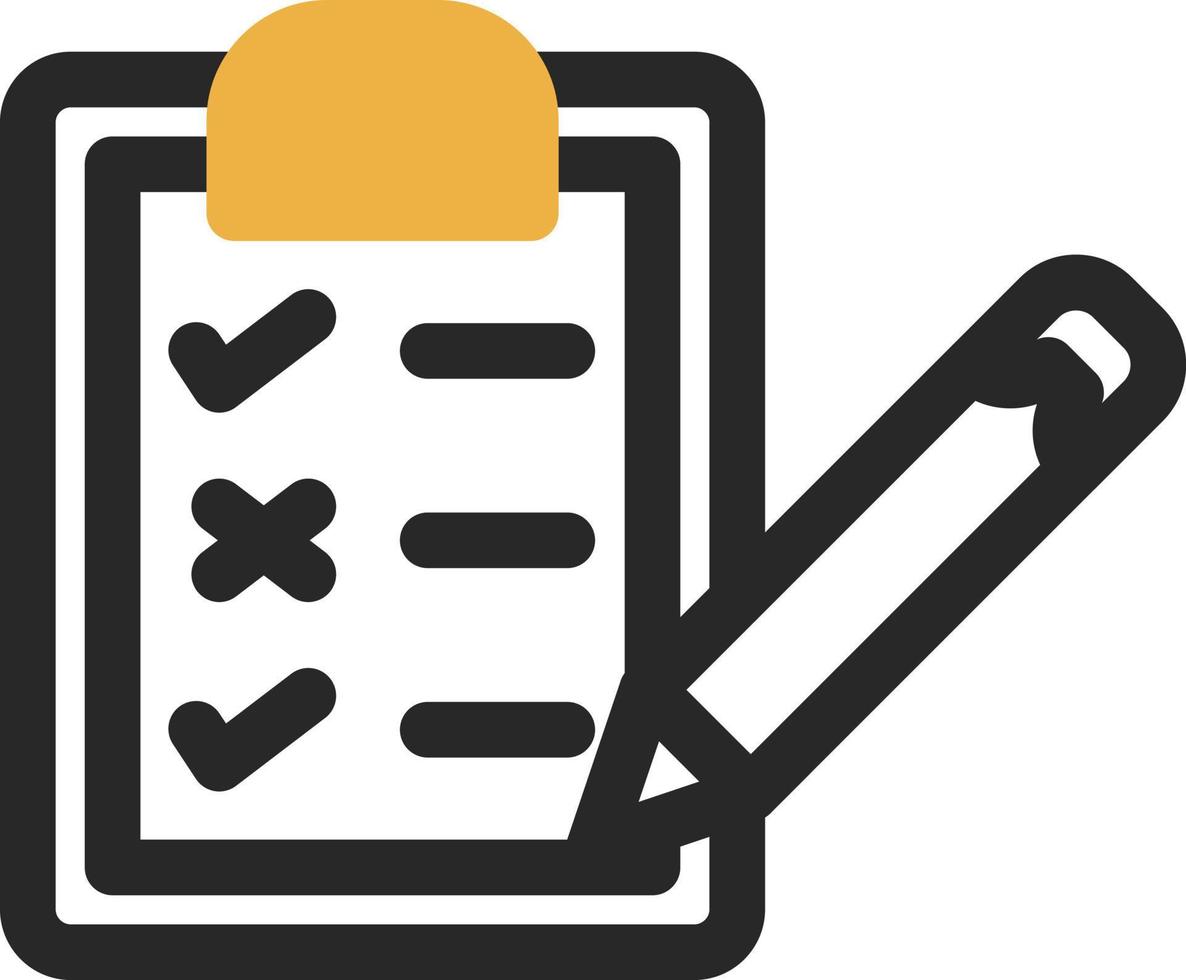 design de ícone vetorial de lista de verificação de tarefas vetor