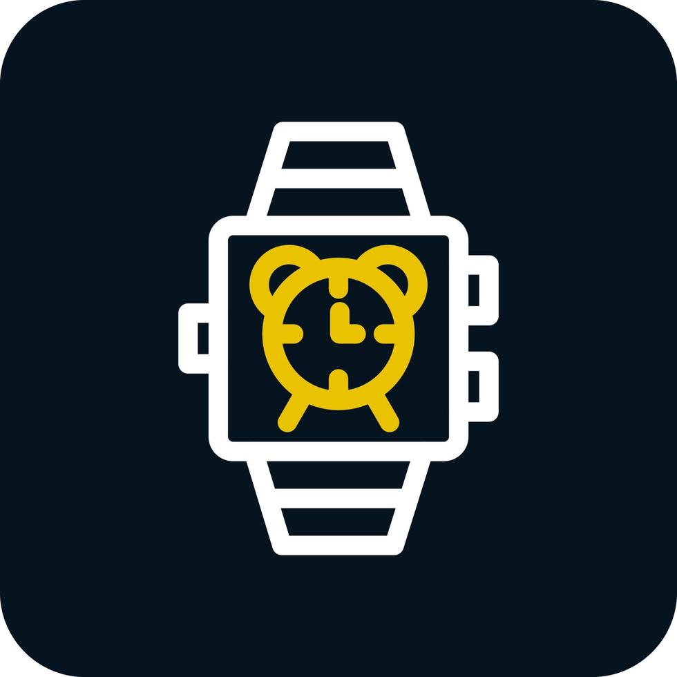 design de ícone de vetor de alarme de smartwatch