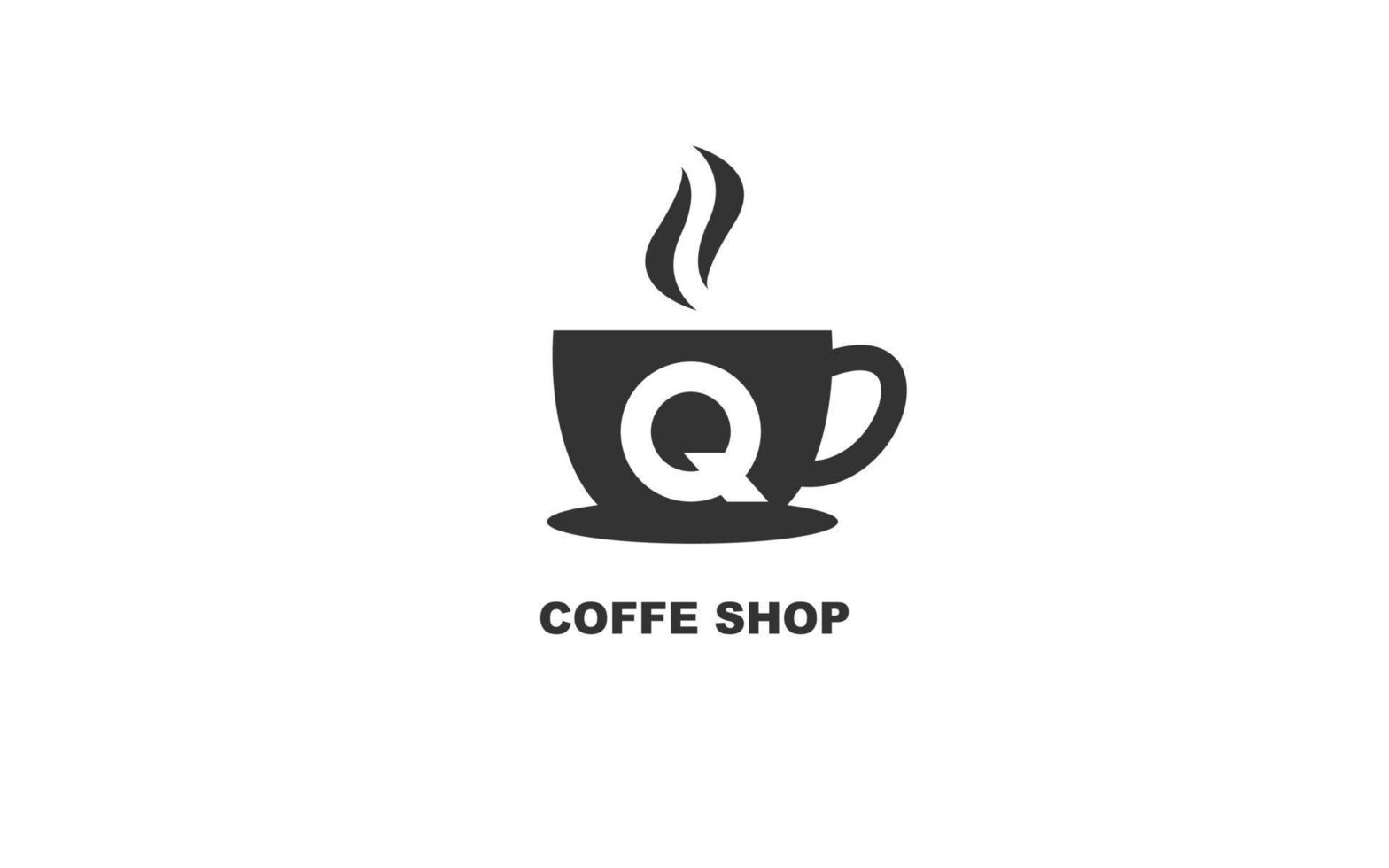 q café logotipo Projeto inspiração. vetor carta modelo Projeto para marca.