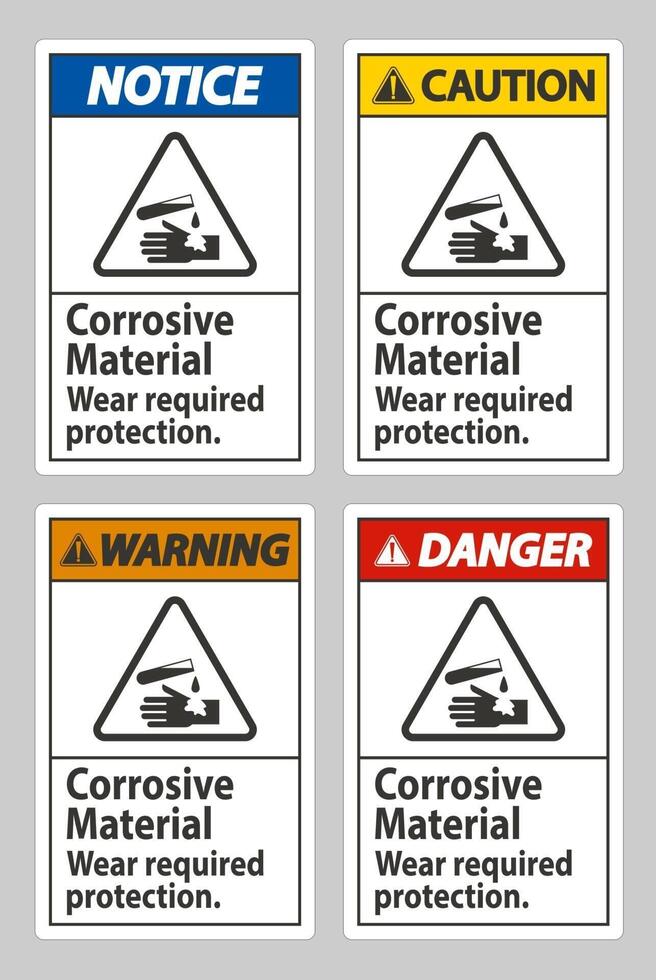 materiais corrosivos, proteção necessária contra desgaste vetor