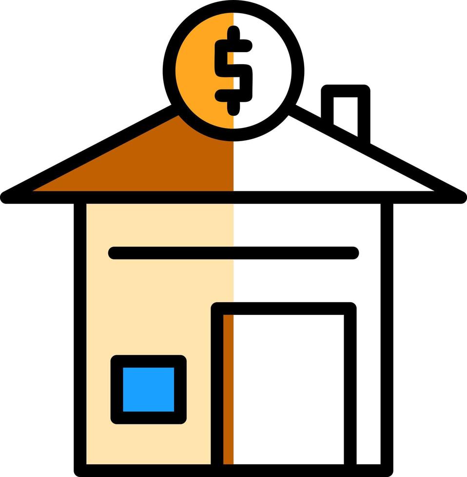 design de ícone de vetor de empréstimo hipotecário