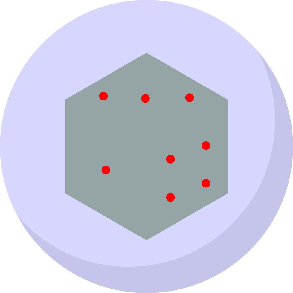 design de ícone de vetor de dados d6