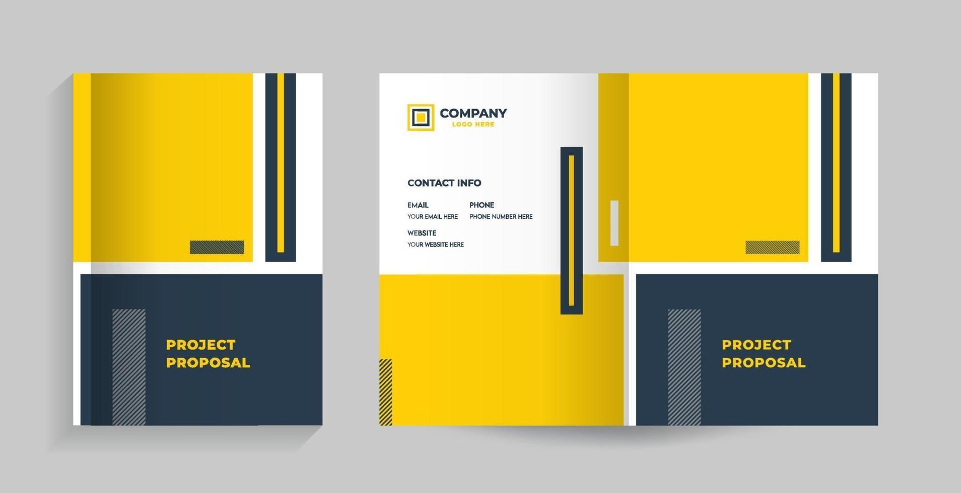 modelo de design de layout com capa vetor