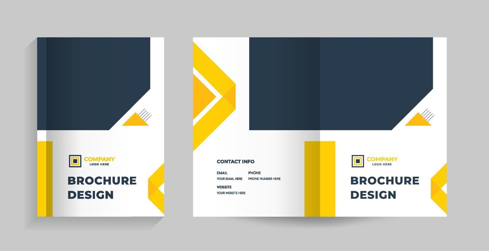 modelo de design de layout com capa vetor