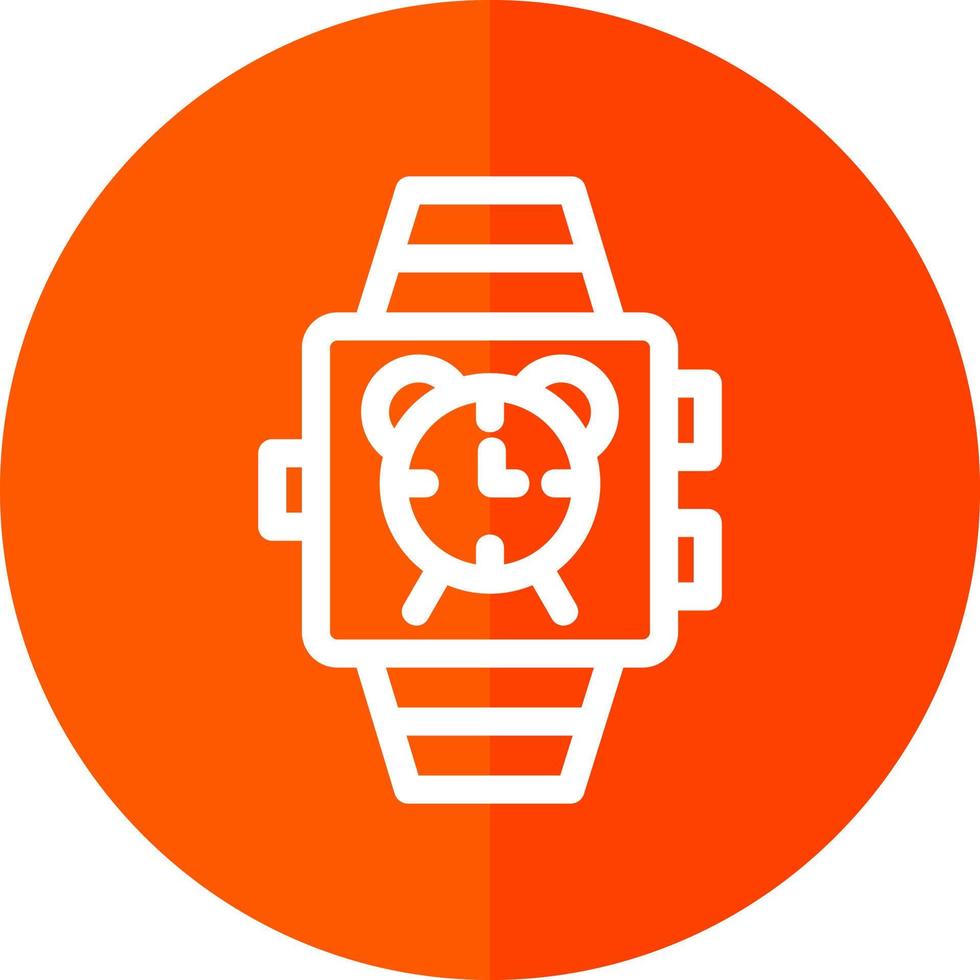 design de ícone de vetor de alarme de smartwatch