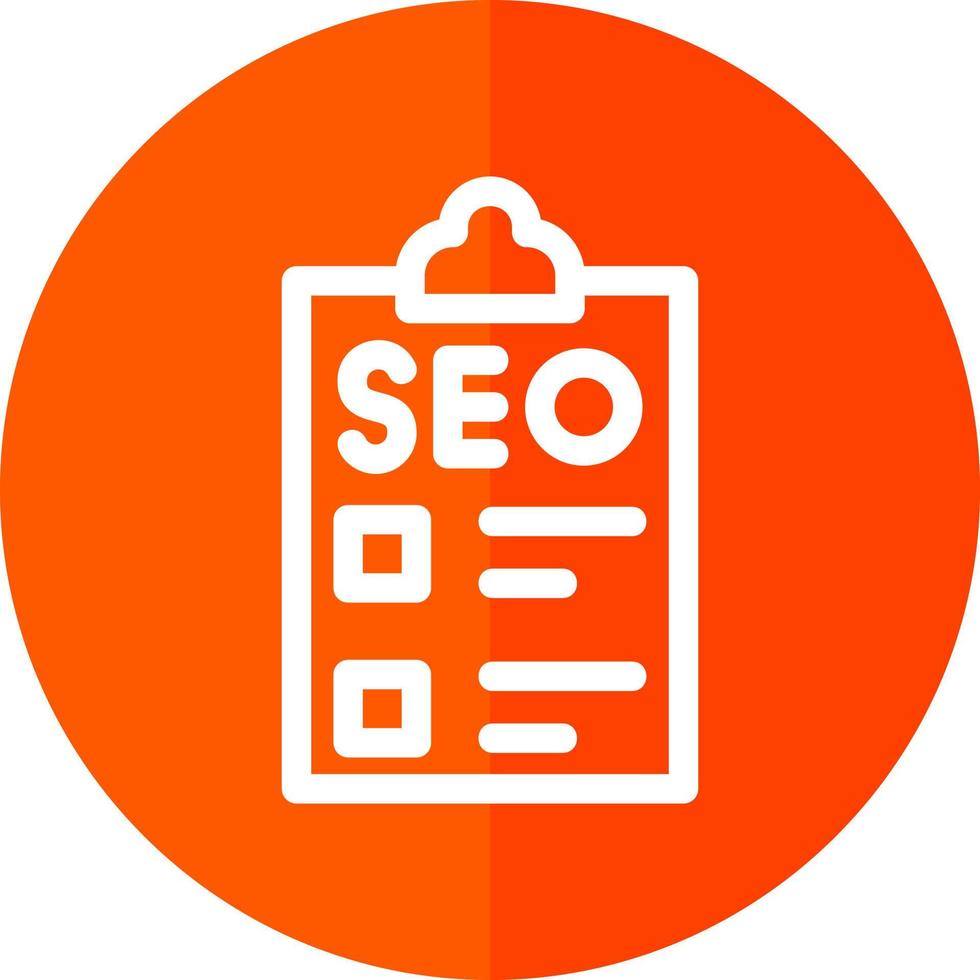 design de ícone de vetor de lista de verificação seo