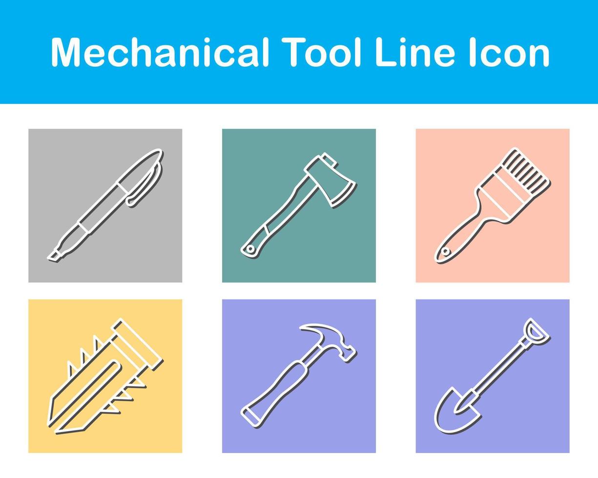 mecânico ferramenta vetor ícone conjunto