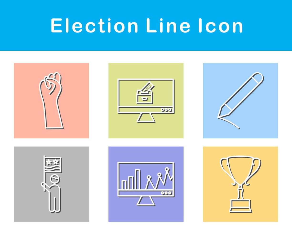 eleição vetor ícone conjunto
