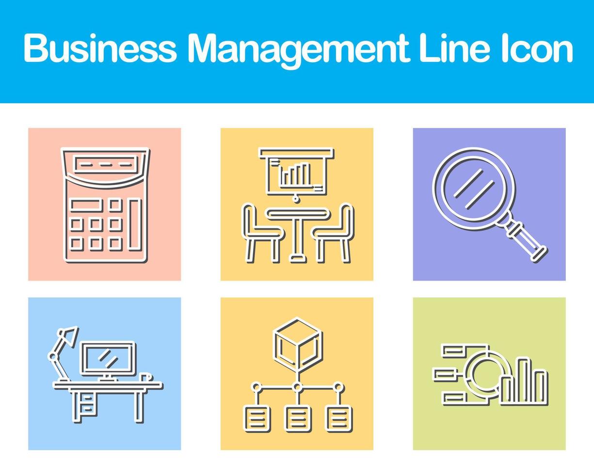 o negócio gestão vetor ícone conjunto