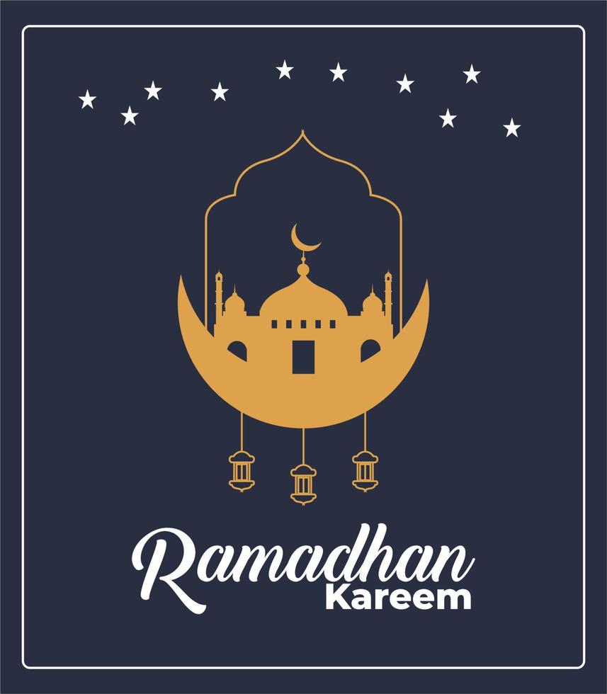 poster para Ramadhan vetor