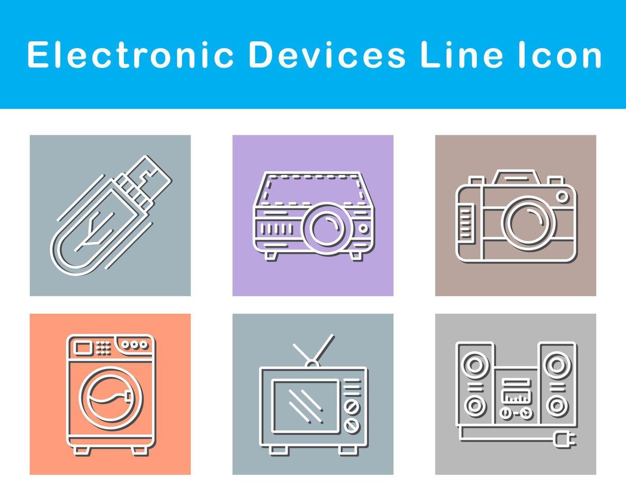 eletrônico dispositivos vetor ícone conjunto