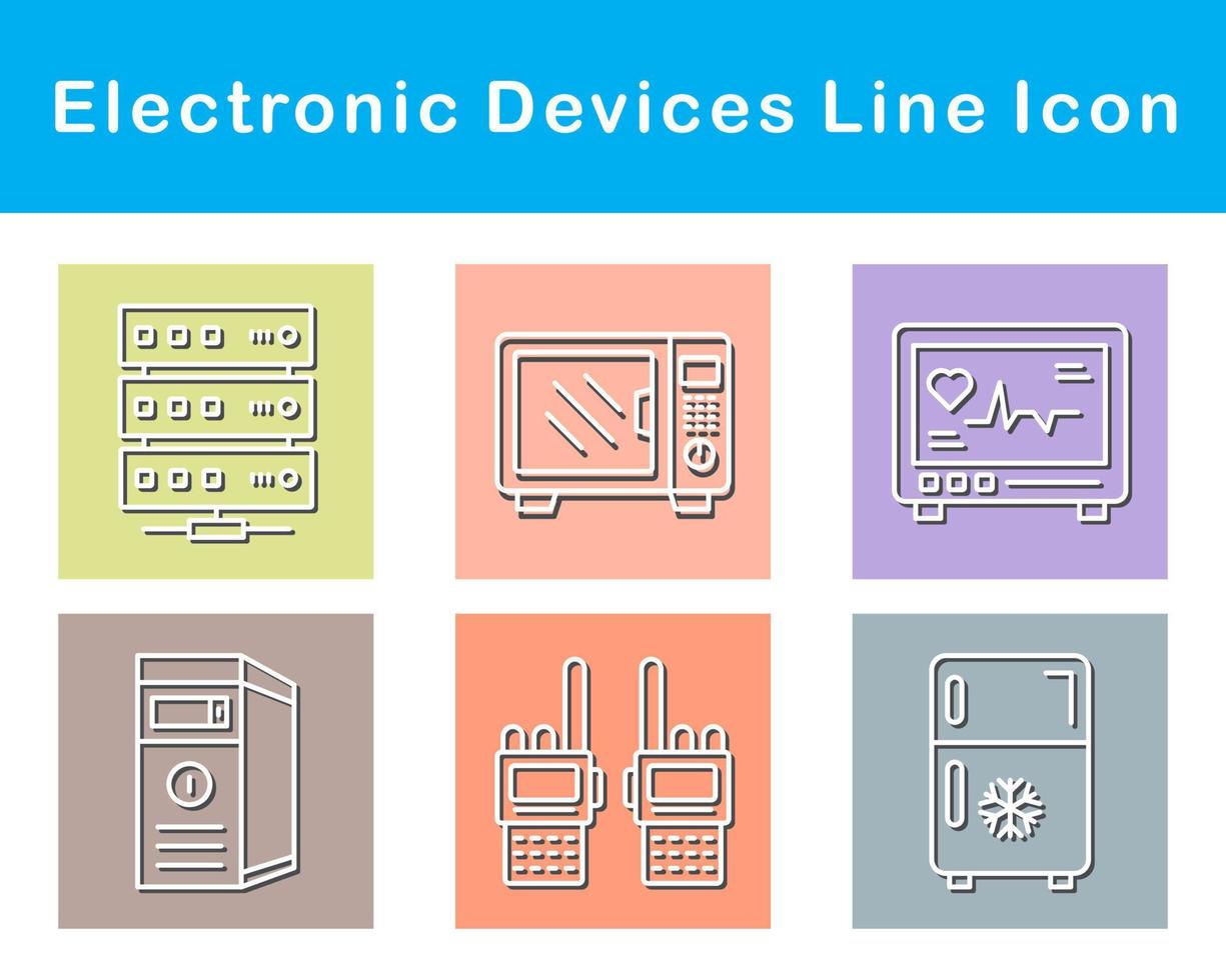 eletrônico dispositivos vetor ícone conjunto