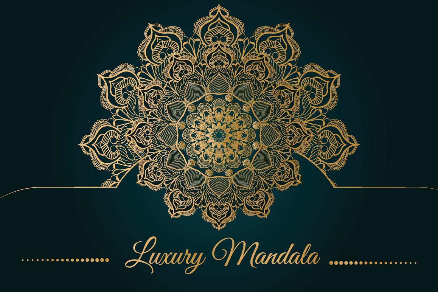 design de fundo de mandala de luxo vetor