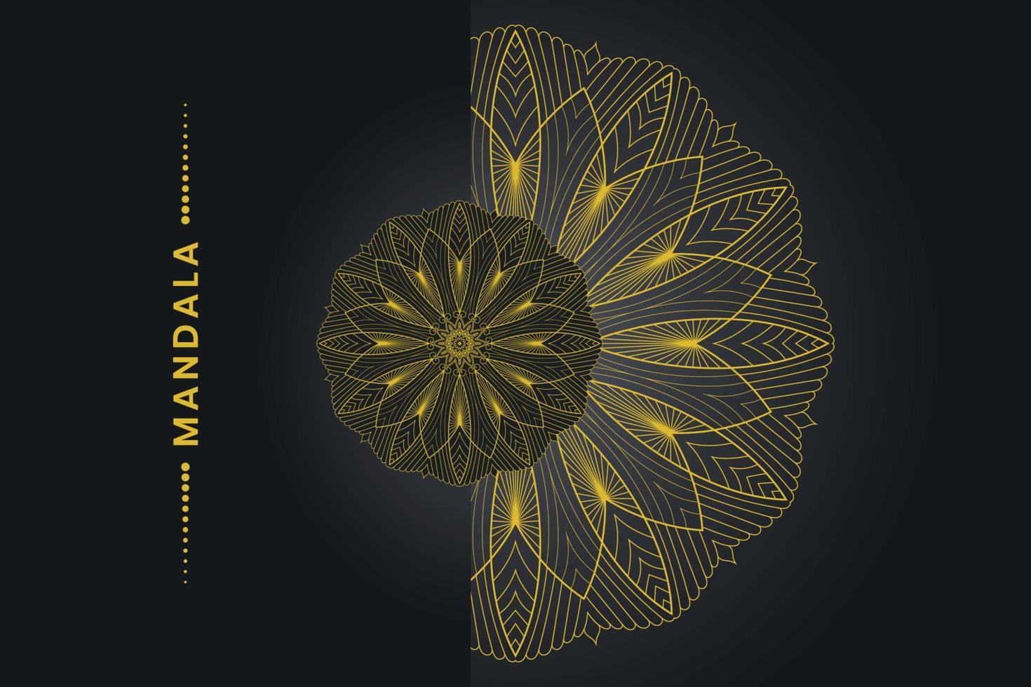 design de mandala ornamental de luxo vetor