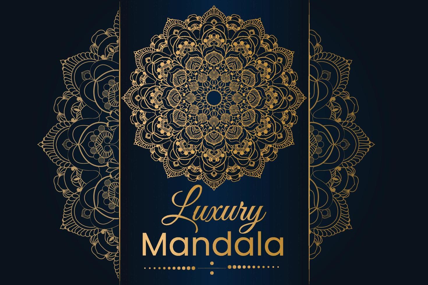 design de fundo de mandala de luxo vetor