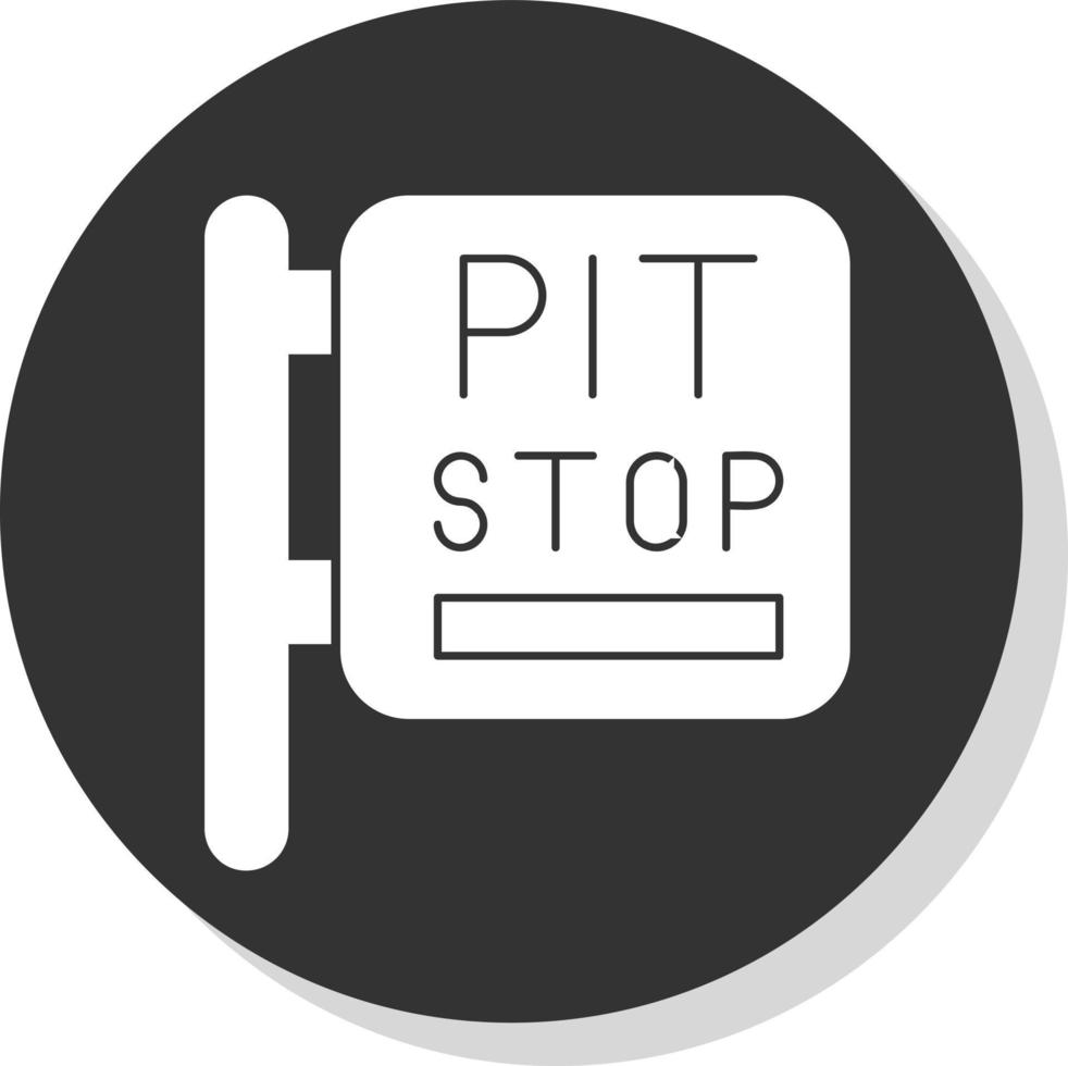 design de ícone vetorial de pit stop vetor