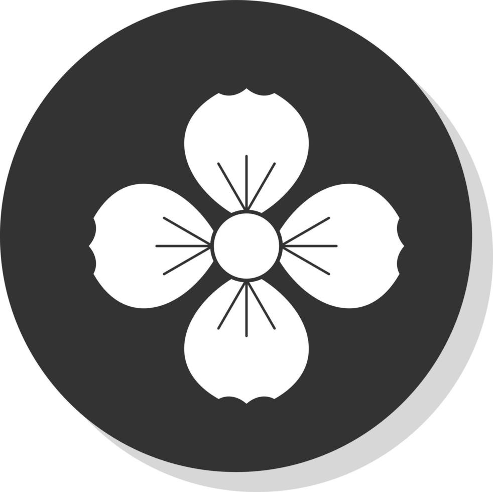 design de ícone vetorial de flores de morango vetor