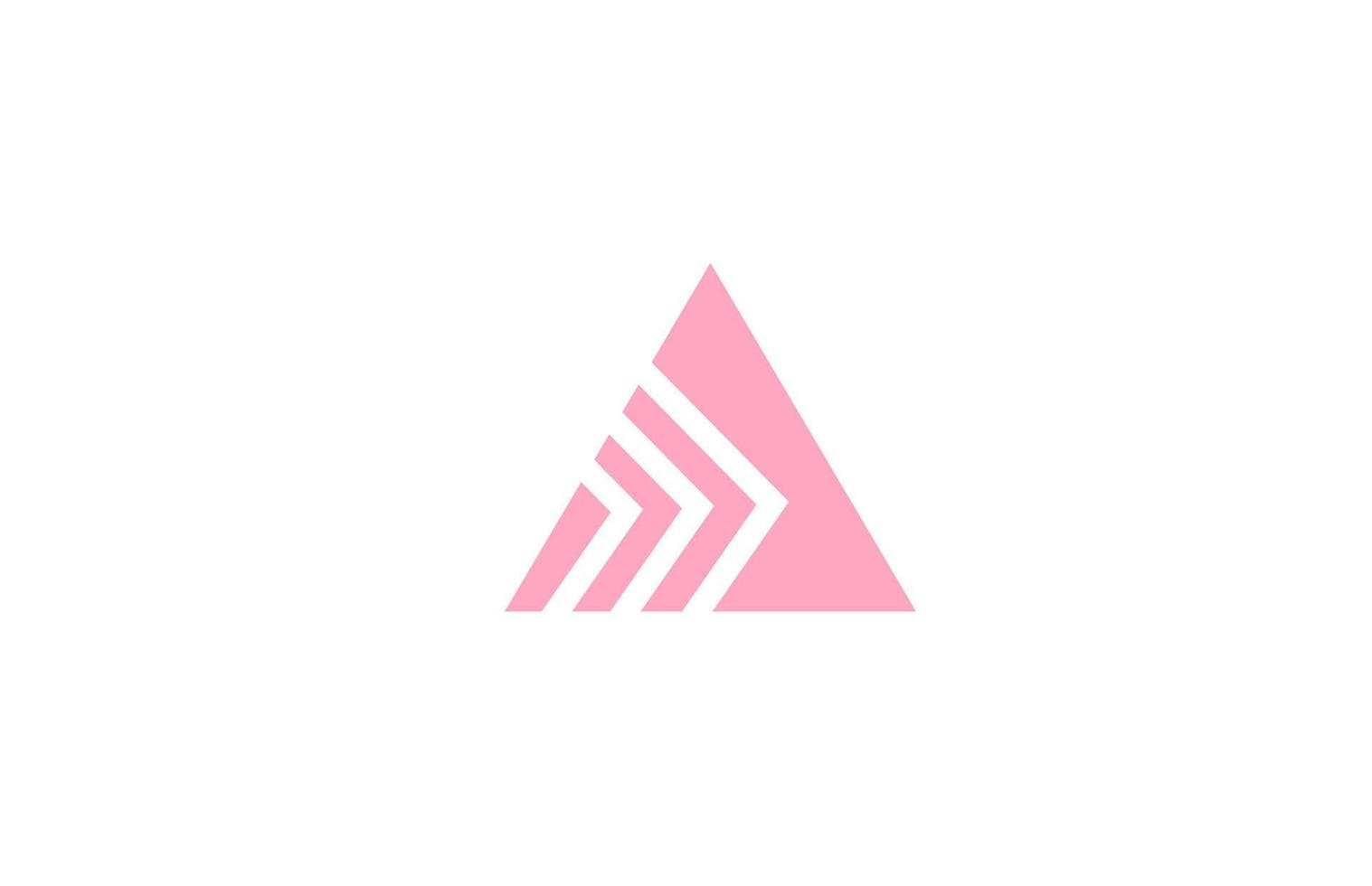 Rosa carta W alfabeto logotipo ícone com linha Projeto. criativo geométrico modelo para companhia e o negócio vetor
