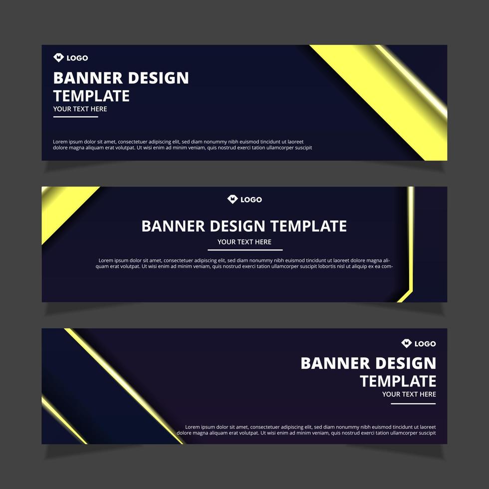 modelo de design de banner abstrato vetor