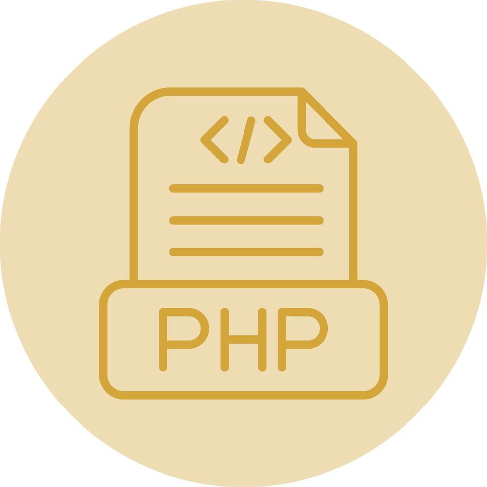 design de ícone de vetor de arquivo php