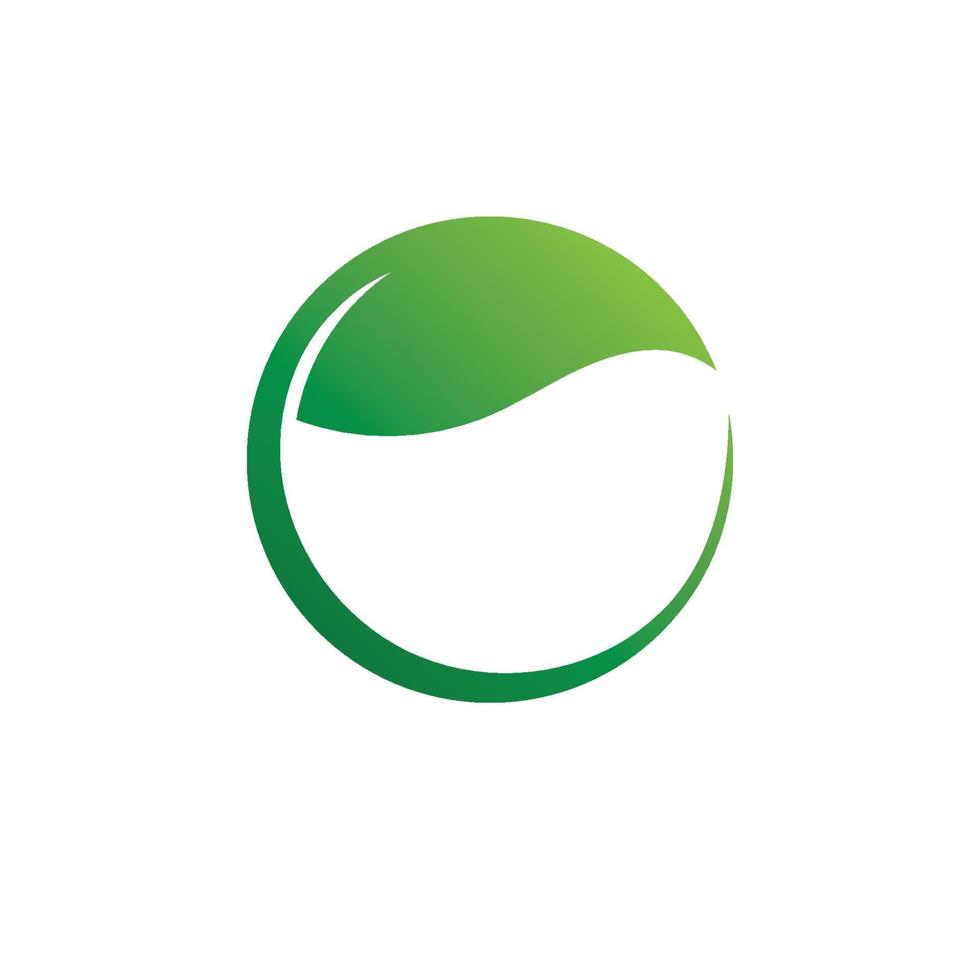 logotipos da ecologia de folhas verdes vetor