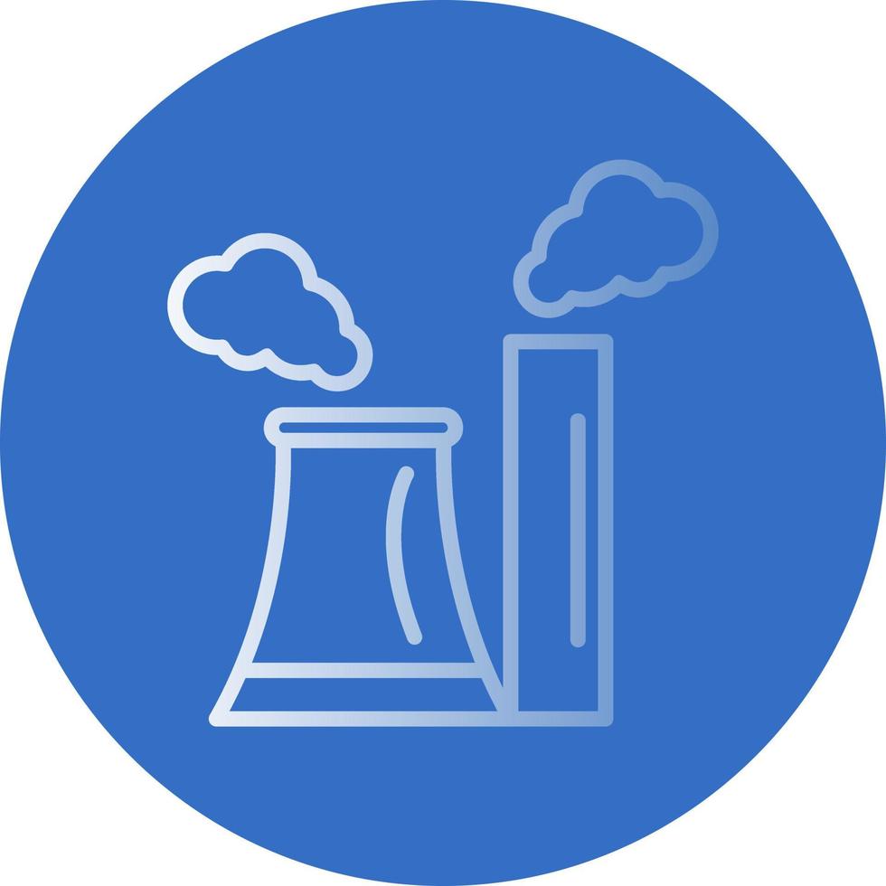 design de ícone de vetor de poluição de chaminé