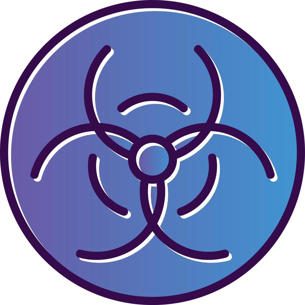 design de ícone de vetor de risco biológico