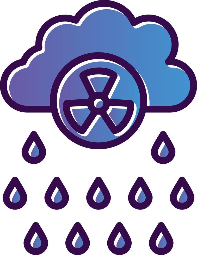 design de ícone de vetor de chuva ácida