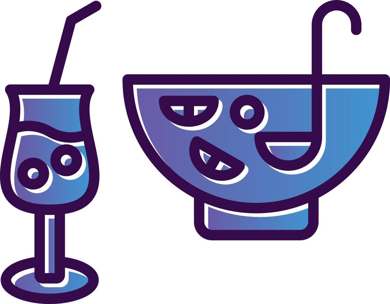 design de ícone de vetor de bebida de soco