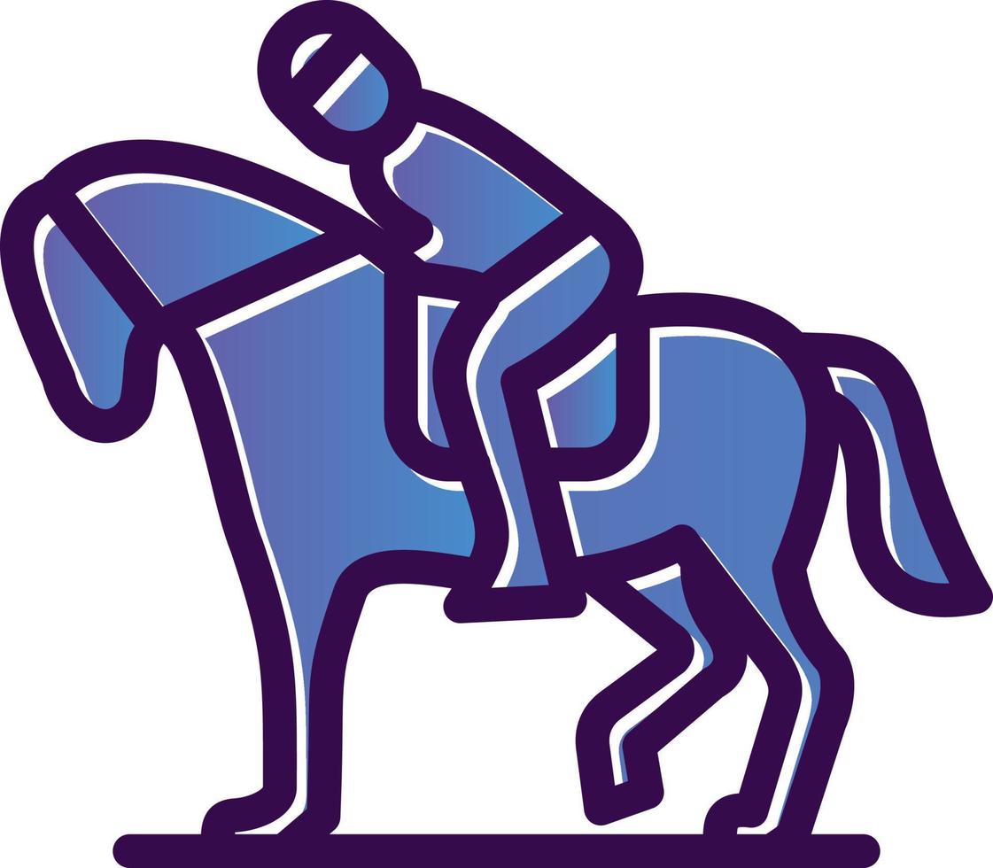 design de ícone de vetor equestre