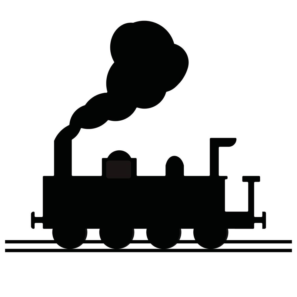 Preto trem ilustração png vetor