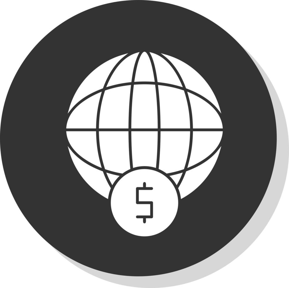 design de ícone de vetor financeiro mundial