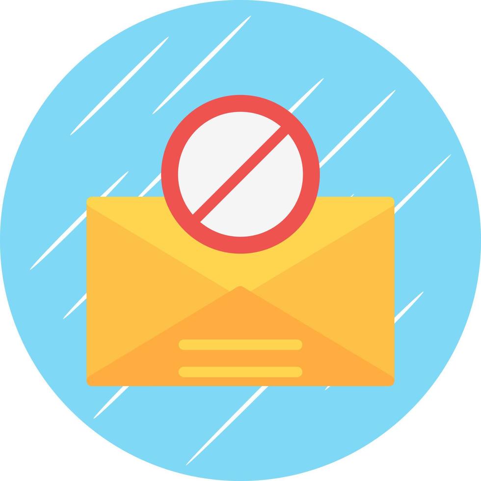 design de ícone de vetor de e-mail de spam
