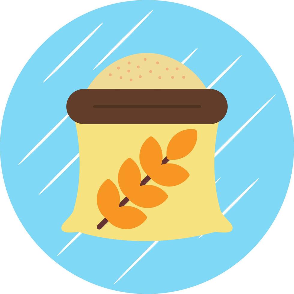 design de ícone de vetor de saco de trigo