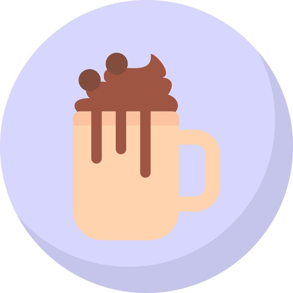 design de ícone vetorial de chocolate quente vetor