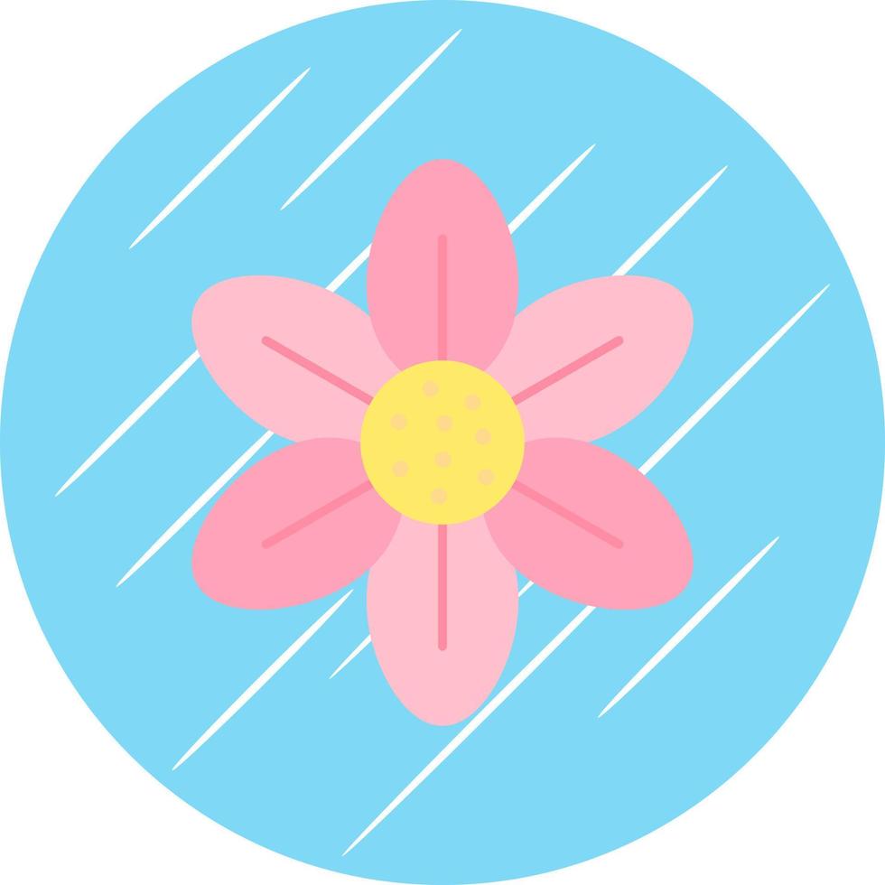 design de ícone vetorial de flor de cerejeira vetor