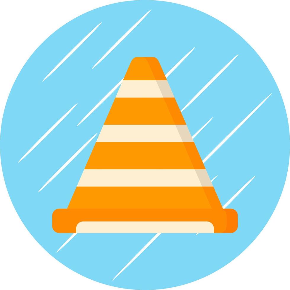 design de ícone de vetor de cone de trânsito