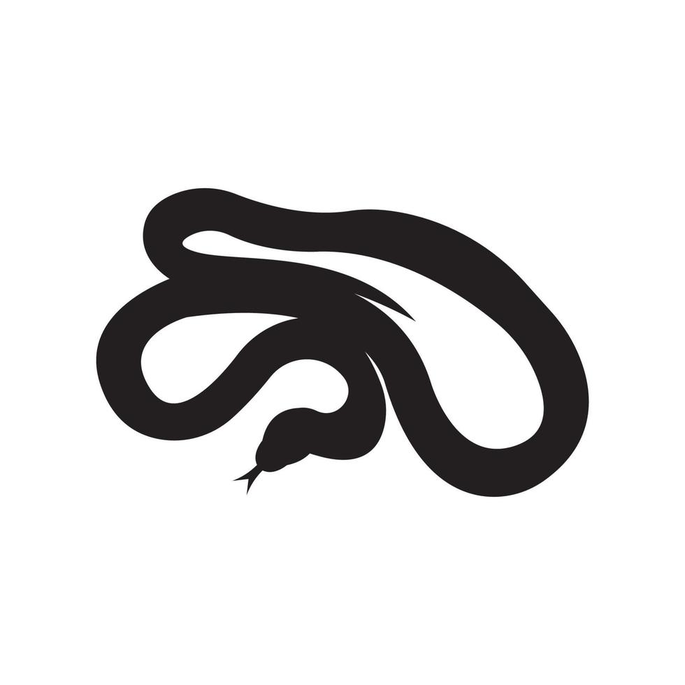 serpente logotipo vetor ícone ilustração em plano Projeto