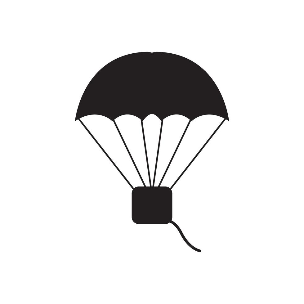 paraquedismo ou parapente ícone, vetor ilustração símbolo Projeto.