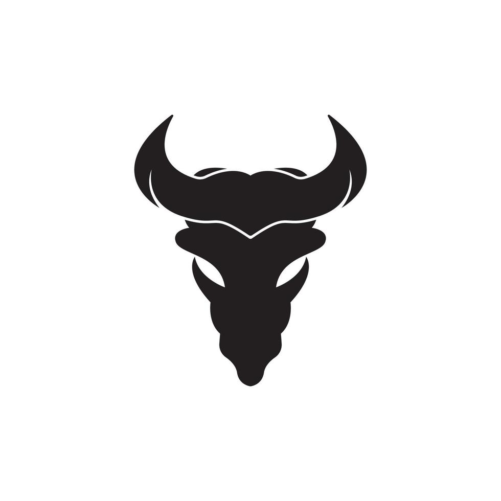 touro cabeça logotipo vetor ícone ilustração Projeto