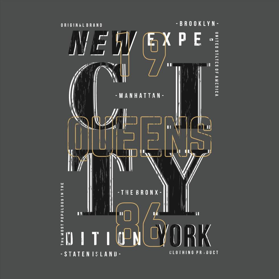 Novo Iorque cidade texto quadro, Armação gráfico tipografia vetor t camisa Projeto