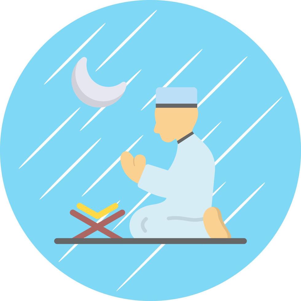 design de ícone de vetor de oração muçulmano
