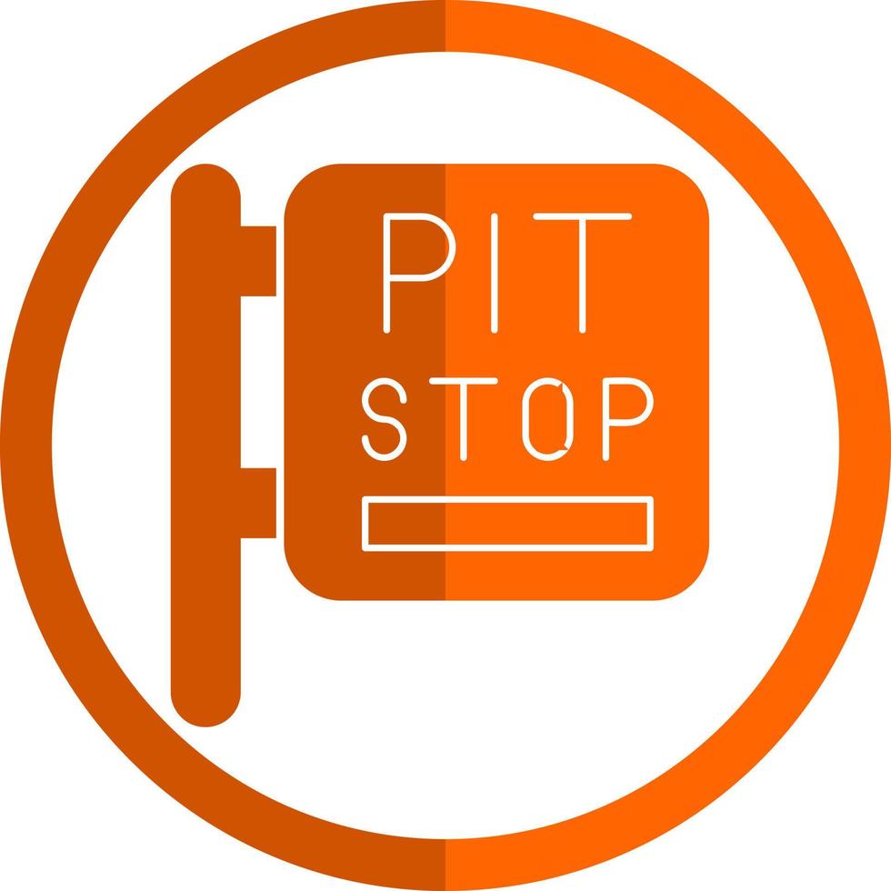 design de ícone vetorial de pit stop vetor