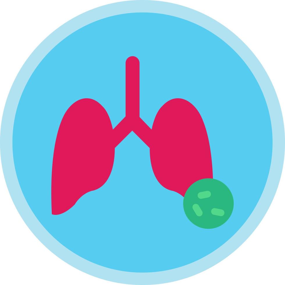 design de ícone de vetor de vírus de pulmões