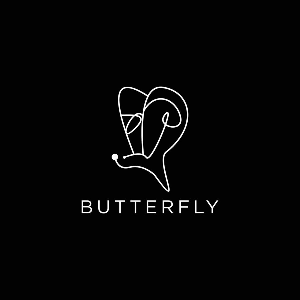 borboleta logotipo Projeto abstrato vetor modelo