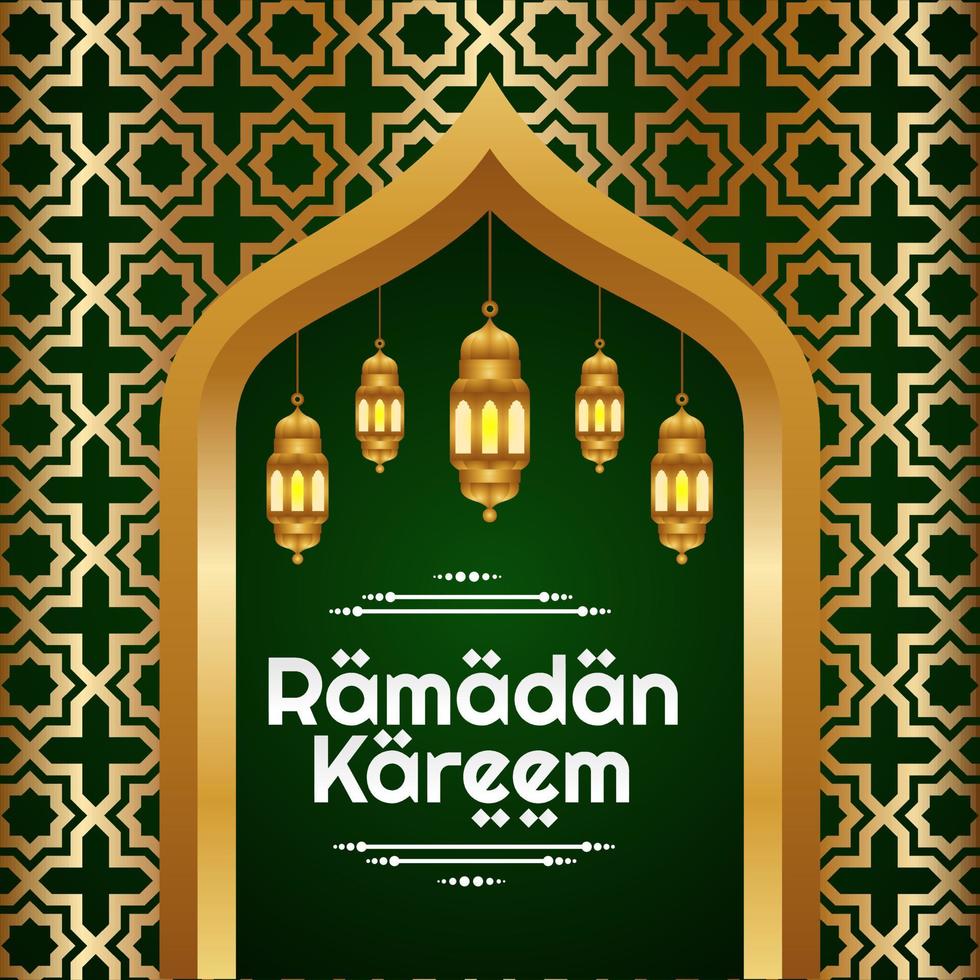 realista vetor Ramadã kareem ilustração