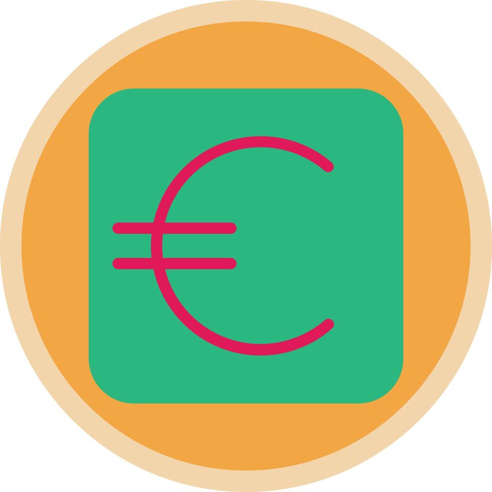 design de ícone de vetor de sinal de euro